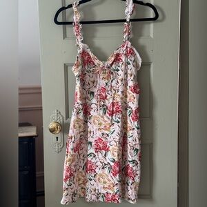 WAYF floral mini dress